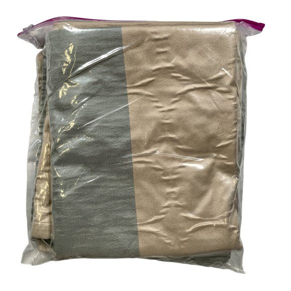 Studio JCP Champagne Gold & Blue/Gray Shower Curtains 2 Panels 49” x 80” - Picture 5 of 7